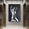 Handpainted large Sexy Naked Back Wall Art Sexy Girl woman Modern Abstract Nude Oil Painting on Canvas Home Entryway Living Room Bedroom Luxurious Dec