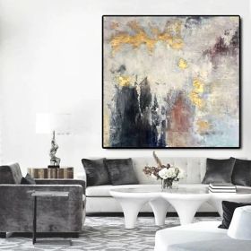 Handmade Oil Paintings On Canvas Wall Art Decoration Modern Abstract Painting Living Room Hallway Bedroom Decorative Painting (Style: 01, size: 60x60cm)