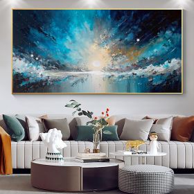 Handmade Oil Painting Nebula oil Painting On Canvas Original Abstract Colorful Starry Painting Textured Cloud Art Custom Large Wall Art Living room Wa (Style: 01, size: 100x150)