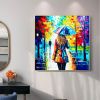 Hand Painted Oil Painting Original Colorful Figure Oil Painting on Canvas Modern Wall Art Abstract Couple Painting Living room Wall Decor Custom Gift