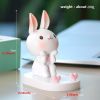 Cute Little Rabbit Phone Holder Kickstand; Small Ornament For Desk Office Decorations Smartphone