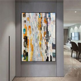 Abstract Handmde Oil Painting On Canvas Acrylic Painting Wall Painting Wall Art For Living Room Original Brown Texture Knife Artwrok Wall Decor (Style: 01, size: 120x160cm)