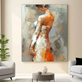 Original elegant figure oil painting original abstract painting female artwork painting oil painting modern art office decoration (Style: 01, size: 70x100cm)