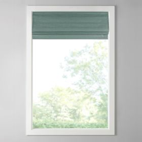 Printed Faux Silk Room Darkening Cordless Roman Shade (Color: as Pic)