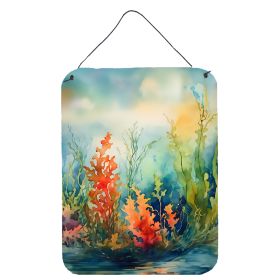 NEW Seaweed Wall or Door Hanging Prints Aluminum Metal Sign Kitchen Wall Bar Bathroom Plaque Home Decor Front Door Plaque, 12x16, Multicolor (Default: Default)