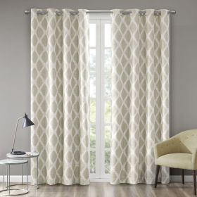 Printed Ikat Blackout Curtain Panel(Only 1 Pc Panel) (Color: as Pic)