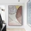 Handmade Abstract Art Hand Painted Yellow Gray Abstract Original Oil Painting Handmade Wall Art Paintings Decoration Home Living Room hallway bedroom
