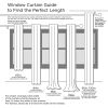 Twist Tab Lined Window Curtain Panel