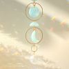 1pc Acrylic Sun-moon Metal Chain Home Living Room Decoration Car Hanging