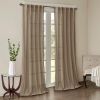 Solid Crushed Curtain Panel Pair(2 Pcs Window Panels)
