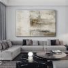 Handmade Oil Painting Abstract Vintage Black and White Thick Textured living room bedroom luxurious decoration Frameless Only Canvas