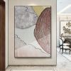 Handmade Abstract Art Hand Painted Yellow Gray Abstract Original Oil Painting Handmade Wall Art Paintings Decoration Home Living Room hallway bedroom