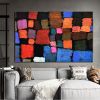 Hand Oil Painting Deer in a Flower Garden  Abstract Original Abstract Painting Original Oil Painting Abstract Wall Art Canvas Living Room Decoration