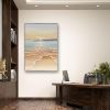 Hand Painted Oil Painting Large Sea Canvas Oil Painting Handmade Blue Sea Landscape Abstract White Wave Painting Textured Sea Painting Living Room Dec
