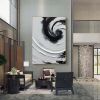 Hand Painted Oil Painting Black White Wall Art Original Black White Minimalist Painting Large Black And White Painting Abstract Art Office Decor home
