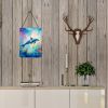 NEW Dolphin Wall or Door Hanging Prints Aluminum Metal Sign Kitchen Wall Bar Bathroom Plaque Home Decor Front Door Plaque, 12x16, Multicolor