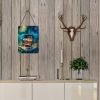 NEW Treasure Chest Wall or Door Hanging Prints Aluminum Metal Sign Kitchen Wall Bar Bathroom Plaque Home Decor Front Door Plaque, 12x16, Multicolor