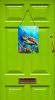 NEW Loggerhead Sea Turtle Wall or Door Hanging Prints Aluminum Metal Sign Kitchen Wall Bar Bathroom Plaque Home Decor Front Door Plaque, 12x16