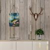 NEW Largemouth Bass Wall or Door Hanging Prints Aluminum Metal Sign Kitchen Wall Bar Bathroom Plaque Home Decor Front Door Plaque, 12x16, Multicolor