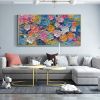 Handmade Oil Painting Color Flower Oil Painting on Canvas Original Girls Room Decor Living room Wall Decor Textured Wall Art Custom Abstract Floral Pa