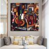 Hand Oil Painting Guardsman Abstract Original Abstract Painting Original Oil Painting Abstract Wall Art Canvas Living Room Decoration
